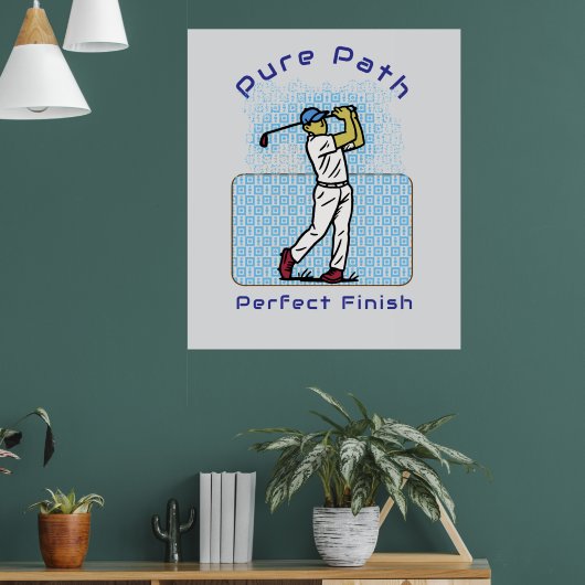golfspeler poster (Woonkamer 1)
