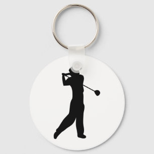 golfspeler sleutelhanger