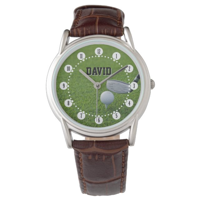 Golfspeler |  volgen horloge (Voorkant)