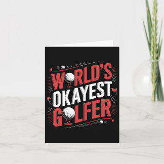 Golfspeler World's Okayest Golfer Kaart