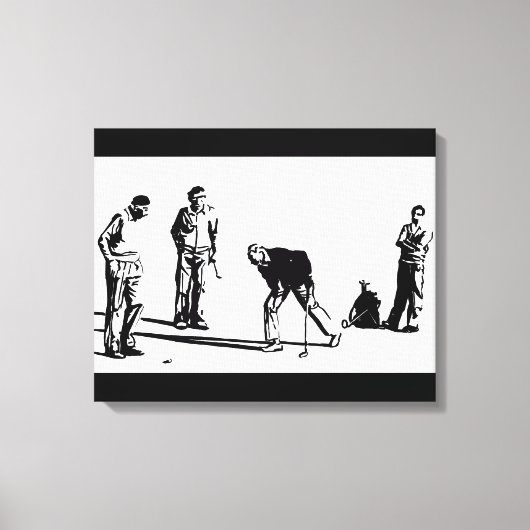 Golfspelers Canvas Afdruk (Voorkant)