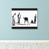 Golfspelers Canvas Afdruk (Insitu (Houten vloer))
