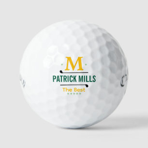 Golfspelers Eenvoudig Modern Monogram Golfballen