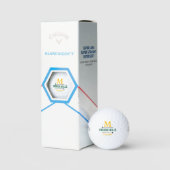 Golfspelers Eenvoudig Modern Monogram Golfballen (Verpakking)