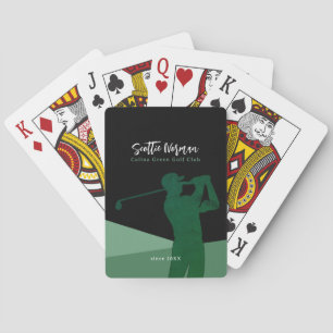 Golfspelers Golf-Club Pokerkaarten