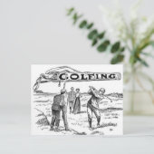 Golfsport Golfer Golf Tournament Briefkaart (Staand voorkant)