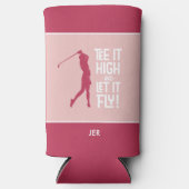 Golfsport Grappig T-shirt Quote Leuke Magenta Rood (Voorkant)