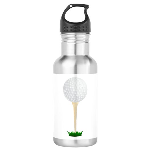 Golfstalen waterfles waterfles (Voorkant)