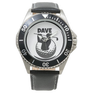 Golfswing van een man & golfbal horloge