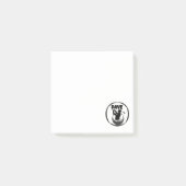 Golfswing van een man & golfbal post-it® notes (Voorkant)