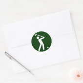 Golfsymbool Sticker (Envelop)