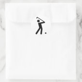 Golfsymbool Sticker (Tas)
