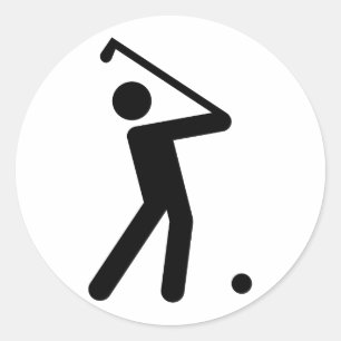 Golfsymbool Sticker
