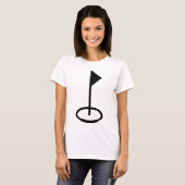 Golfsymbool T-shirt (Voorkant volledig)