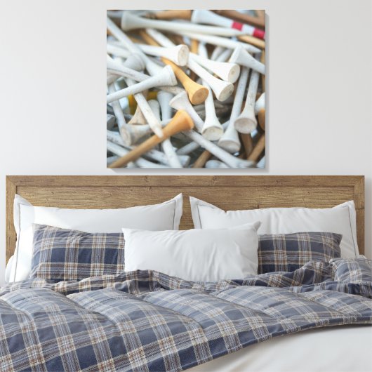 GolfT - shirts Canvas Afdruk (Insitu (Slaapkamer))