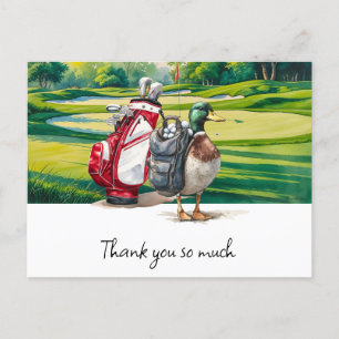 Golftas dank u kaart golfbaan waterverf
