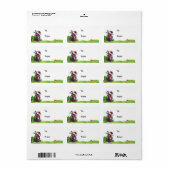 Golftas met Santa Hat voor Golfer Etiket (Full Sheet)