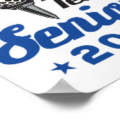 Golfteam Senior 2025 Afstuderen Night CL van 2025 Poster (Hoek)