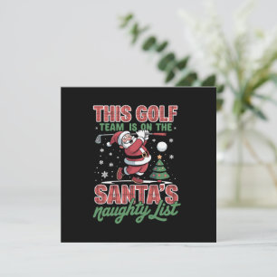 Golfteam staat op de stoute lijst van Sinterklaas  Feestdagenkaart