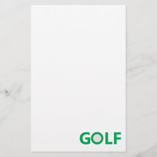 Golfteken Briefpapier