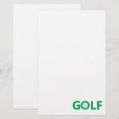 Golfteken Briefpapier (Voorkant / Achterkant)