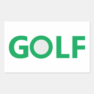 Golfteken Rechthoekige Sticker