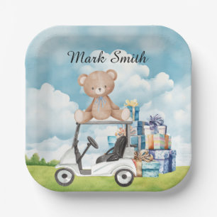 Golfthema Baby shower / Verjaardag voor Boy Papieren Bordje