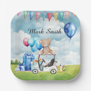 Golfthema Baby shower / Verjaardag voor Boy Papieren Bordje