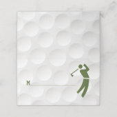 Golfthema Golfbar Mitzvah (Buitenkant ongevouwen)