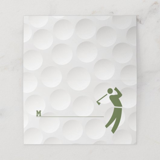 Golfthema Golfbar Mitzvah (Buitenkant ongevouwen)