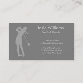 Golfthema Kaart - Dames Visitekaartje