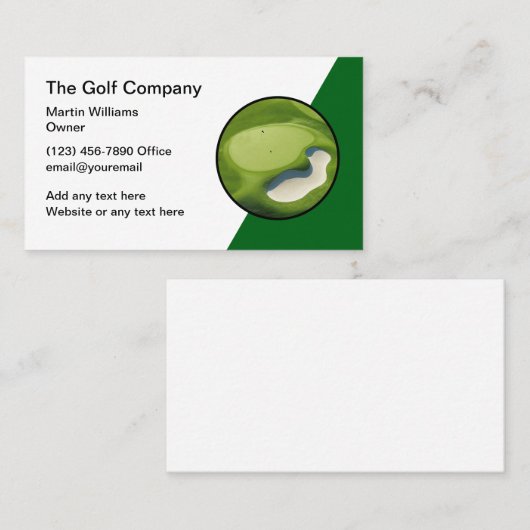 Golfthema Moderne Visitekaartjes Unique