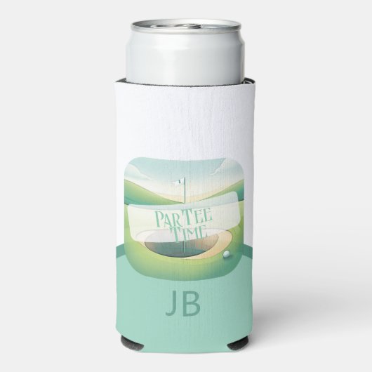 Golfthema Par-T-shirt Monogram (Seltzer Achterkant)