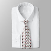 Golfthema Roze Flamingo patroon Stropdas (Gebonden)