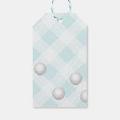 Golfthema verjaardagstbundel cadeaulabel (Achterkant)