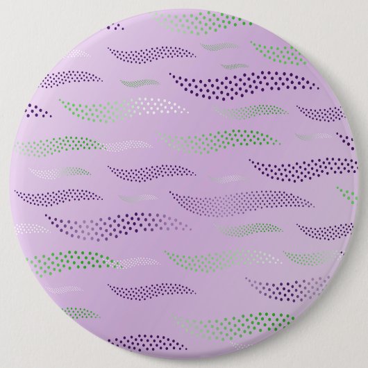 Golftijger (gestileerd patroon) 3 ronde button 6,0 cm (Voorkant)