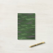 Golftijger (gestileerd patroon) 5 post-it® notes (Op bureau)