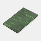 Golftijger (gestileerd patroon) 5 post-it® notes (Schuin)