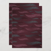 Golftijger (gestileerd patroon) 6 bedankkaart (Voorkant / Achterkant)