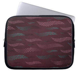 Golftijger (gestileerd patroon) 6 laptop sleeve