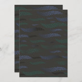 Golftijger (gestileerd patroon) 7 bedankkaart (Voorkant / Achterkant)