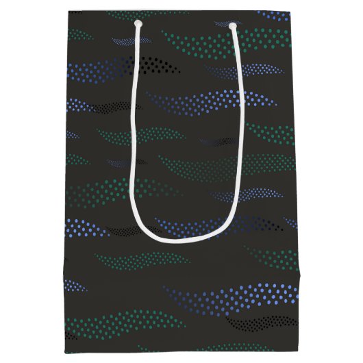 Golftijger (gestileerd patroon) 7 medium cadeauzakje (Achterkant)