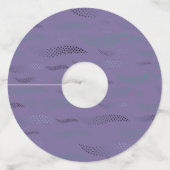 Golftijger (gestileerd patroon) 9 wijnglaslabel (Achterkant)