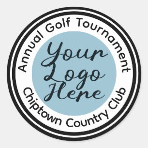 Golftoernooi of evenement op maat logo gepersonali ronde sticker