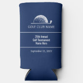 Golftoernooi Uitje Blauw Aangepaste Tekst Skinny (Voorkant)