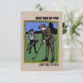 Golfvaders dagkaarten Golfer Sports Kaart (Staand voorkant)