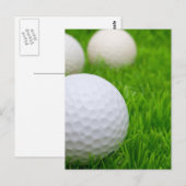 Golfvallen in gras briefkaart (Voorkant / Achterkant)