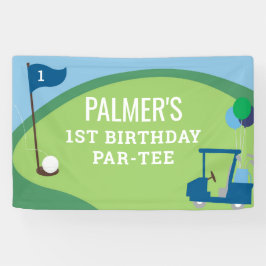 Golfverjaardag Par-T-shirt Groot Banner Sign