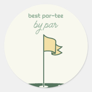 Golfverjaardag Par-T-shirt Thema Sticker