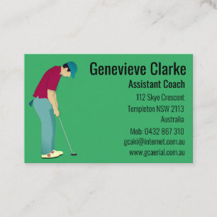 GolfVisitekaartje Visitekaartje